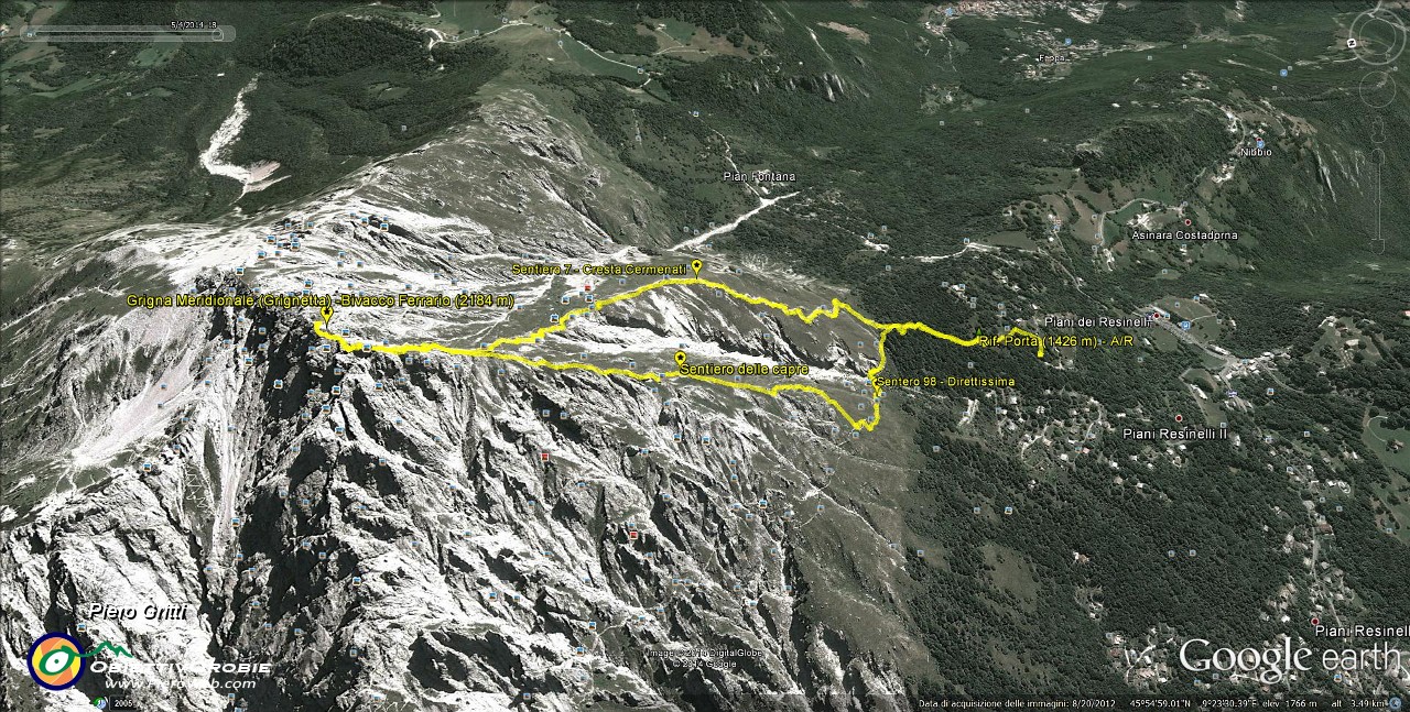 06 Tracciato GPS - Grignetta -Via Cermenati e Sentiero delle capre.jpg